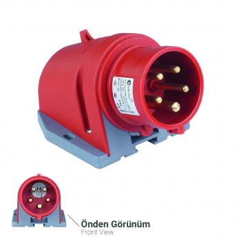 CEE Wandstecker mit Phasenwender 5P 32A 6h IP44